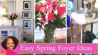 Easy Spring Foyer Refresh Ideas - Refresh with Florals