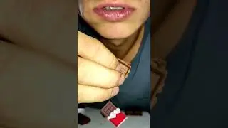 CHOCOLATE 🍫 RITTER SPORT ITING ASMR #2 #asmr #relaxing #shorts #trending #best #sounds #tapping