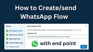 WhatsApp Flow с конечной точкой | WhatsApp Cloud API Flows с конечной точкой