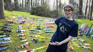 САМЫЙ БОЛЬШОЙ В МИРЕ АРСЕНАЛ ОРУЖИЯ NERF!!!