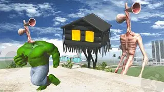 Franklin become super hero to kill siren head and house head in Indian bike driving 3d game