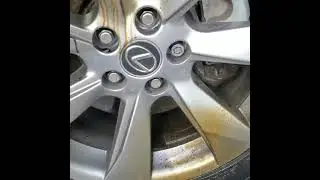 lexus wheels cleaned with Gv wheel cleaner. uses a pressure washer and see the best results.