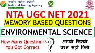 Environmental Science Memory Based Qn Discussion_UGC NET 2021