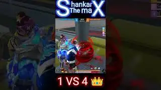 1vs4 clutch , can i kill squad #shorts #viral #youtubeshorts #shankarthemax #tondegamer#freefire