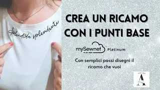 Disegna un ricamo con i punti base! Digitalizzazione con il Software mySewnet.