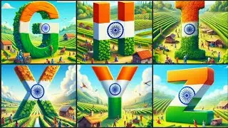 Celebrating the Indian Flag | Creative ABCD Designs #independenceday #abcd #republicday