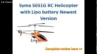 Syma S031G RC Helicopter with Lipo battery Newest Version