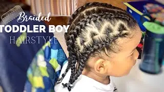 TODDLER BOY HAIRSTYLE 15 || EASY BRAIDED TODDLER BOY HAIRSTYLE || BEADED STYLE || #PROTECTIVESTYLE