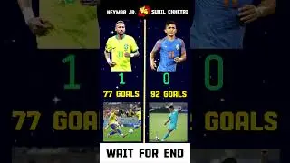 neymar jr vs sunil chhetri. #shorts