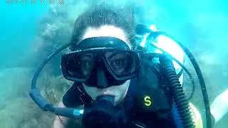Desi първо гмуркане с водолазна екипировка. С водолазин център Посейдон. Дайв Мастер Норбърт