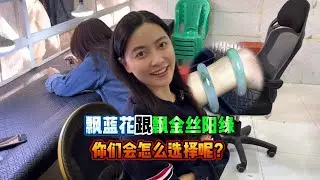 飘蓝花跟飘金丝阳绿，你们会怎么选呢？#翡翠#收藏 #收货 #日常 #珠宝鉴赏 #缅甸翡翠 #天然翡翠 #翡翠珠宝 #翡翠原石#双双翡翠