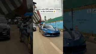 Did you notice another supercar?#ferrariindia #sf90spider #blucalifornia #v8 #horse #gtr35