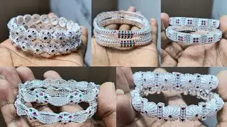 Beautiful Silver Bangles Design for Women 2025 | Latest Stylish Kada Collection // #goldjewellery