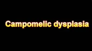 What Is The Definition Of Campomelic dysplasia Medical Dictionary Free Online