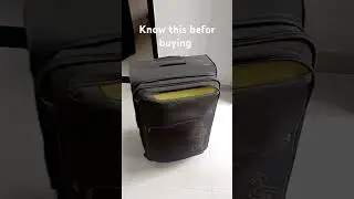 Problem with trolley/luggage bag made of soft cloth / polyester #travel #travelaccessories #trolley