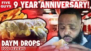 OH MY DAYUM | FIVE GUYS 9 YEAR ANNIVERSARY FOOD REVIEW !!!