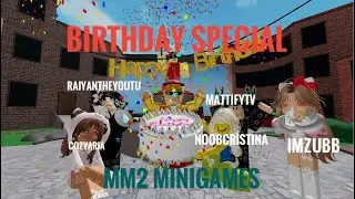 Birthday Special MM2 Minigames With @cozyaria @RaiyanTheYoutu ​@spxcristinxa | ROBLOX