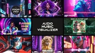24 Audio React Visualizer Templates | Music Visualizer | After Effects