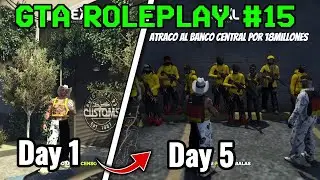 ROBO al BANCO central - GTA Roleplay #15 Rony Machine