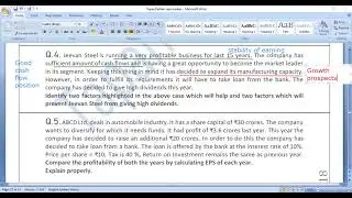 Financial Management Case Studies 1 to 5