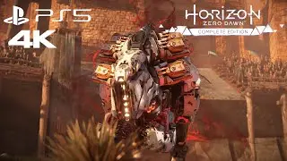 Horizon Zero Dawn Remastered - Behemoth Boss Fight 4K PS5