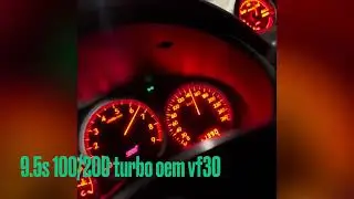 100-200 km/h Subaru Sti gc8 v7 swap vf30 Stock turbo