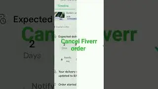 Cancel Fiverr Order #fiverrtips #shorts #freelancework #shorts #howto