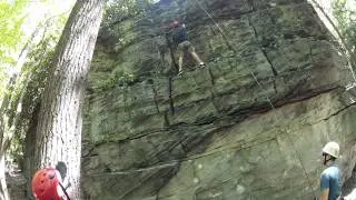 Cheat River rock climbing3