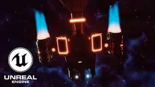 Unreal Engine 5 - Spaceship - Space Cruiser Defender Fab Marketplace