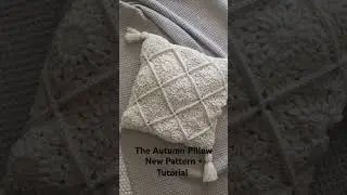 Crochet Granny Square Pillow - Free Pattern + Video Tutorial #crochet #grannysquare