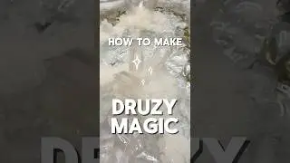✨ Watch how I made this sparkling druzy effect with resin magic! ✨ #resinart #druzy