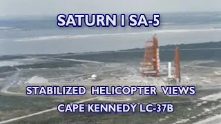 SATURN I SA-5 - Stabilized Helicopter Pad Views - Cape Kennedy LC-37B (1963)