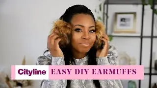 A DIY to turn a headband into stylish faux fur earmuffs