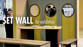 W114_Build set walls for exhibition(2021 Korea build with forescolor Part1.)
