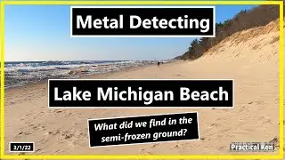 Metal Detecting - Lake Michigan Beach Coin Spill - 3/1/22  Equinox 800 -#mondaydigs #metaldetecting