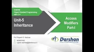 5.04 Access Modifiers (public, private, protected) in C++ Part-I