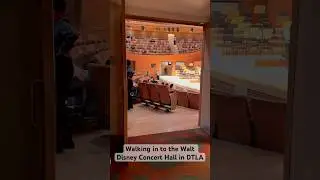 Walking in to the Walt Disney Concert Hall in DTLA #losangeles #dtla #laphil #concerthall