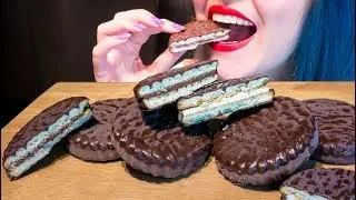 ASMR: The Best Chocolate Covered Sandwich Cookies | Vanilla & Choc Cream 🍪 [No Talking|V] 😻