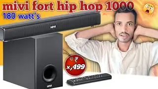 Mivi Fort Hip Hop 1000, 180 Watt's Soundbar Newly Launched !! BT 5.3 Full Bass 🔊