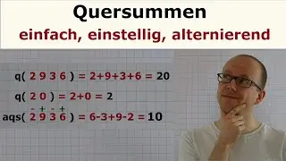 Quersummen - einfach erklärt