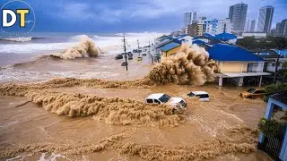 Огромные волны обрушились на Бразилию! Рио-де-Жанейро парализован волнами, подобными цунами!