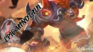 Epic Minotaur|mobile legend bang bang|power of Minotaur hammer 🔨