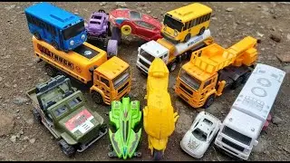 Mencari Mainan Motor GP | Truck power | Mobil monster | Bus tayo biru | Bus tayo kuning |mobil polis