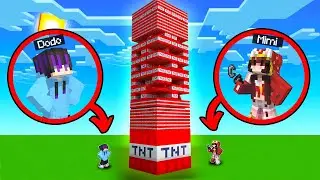 JANGAN DI TIRU! 💣 DODO DAN MIMI NYALAKAN RATUSAN TNT DI MINECRAFT 😨😱 - MINECRAFT INDONESIA