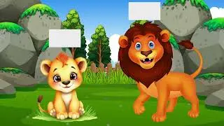 Learn Name of Animals and their Young Ones | Animal Names | Educational Video | Learning Video
