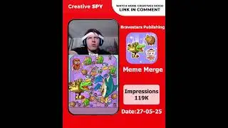 Meme Merge: Drop Puzzle! by Bravestars Publishing #creativeads #games #newgames #puzzlegame #ads