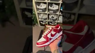Nike Dunk Low Retro Gym Red❤️&zwj;🔥 #nike #shoes #reels #shorts #gym #couple #couplegoals