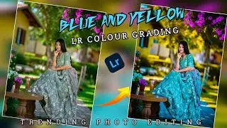 Blue and yellow tone Lightroom photo editing//preset download free//#lightroom
