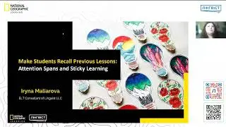 Вебінар &laquo;Make Students Recall Previous Lessons: Attention Spans and Sticky Learning&raquo;
