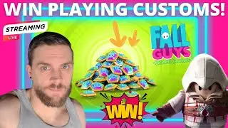 FALL GUYS LIVE CUSTOM GAMES AND SHOW-BUCKS GIVEAWAYS!
